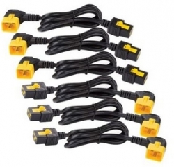 Apc Power Cord Kit (6 Ea), Locking, C19 To C20 (90 Degree), 1.8m Ap8716r 