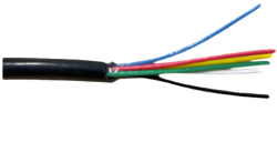 6 Core 14/0.20mm² Jelly Filled Security Cable | 300m Black 007.003.0041