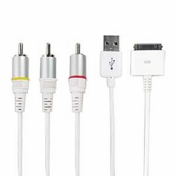 Av Cable For IPhone 3GS, 4G, IPad MOBACC3089IP4CB