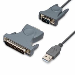 StarTech.com 3ft (91cm) 1-Port USB To Serial Cable, Db9/Db25 RS232 To USB Converter, Prolific, USB To Serial Adapter - USB To Serial RS232 (DB9 Or DB25) Adapter - Supports Windows, MacOS, Linux - Secure The Cable Using The Screw-lock Nuts On The Male Ser