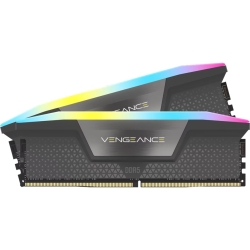 Corsair Vengeance Rgb 64GB (2x32GB) DDR5 Dram Up To 5600MT/s CL40 Memory Kit — Grey CMH64GX5M2D5600Z40