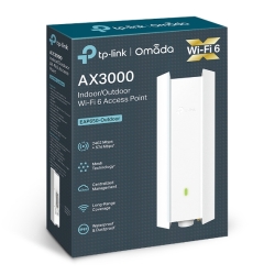 TP-Link EAP650-Outdoor Omada AX3000 Indoor/Outdoor WiFi 6 Access Point, 574Mbps @2.4GHz + 2402Mbps At 5GHz EAP650-Outdoor