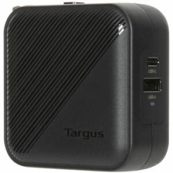Targus APA803GL Ac Adapter - Universal Adapter - 1 USB - 1 USB Type-C - For Notebook, Smartphone - Europe, Australia - 120 V Ac, 230 V Ac Input - Black APA803GL