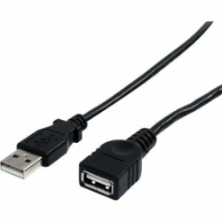 Startech 3 Ft Black Usb 2.0 Extension Cable A To A - M/f - 3 Ft Usb A To A Extension Cable - 3ft USBEXTAA3BK