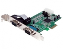 Startech 2 Port Native Pci Express Rs232 Serial Adapter Card With 16550 Uart Pex2s553