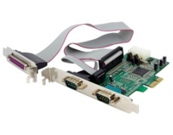 Startech 2s1p Native Pci Express Parallel Serial Combo Card With 16550 Uart - Pcie 2x Serial 1x