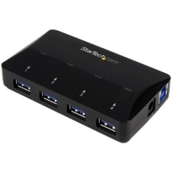 4-Port USB 3.0 Hub Plus 2.4A Charge Port ST53004U1C