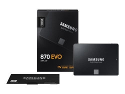 Samsung (870 Evo) 500GB, 2.5" Internal Sata SSD, 560R/530W MB/s, 5YR Wty MZ-77E500BW