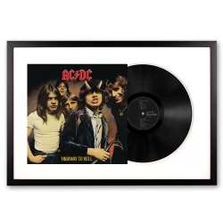 Framed Ac/Dc Highway To Hell Vinyl Album Art SM-5107641-FD