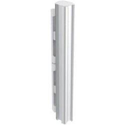 Awm-P40G-W Post - 400mm (15.75") Height - Silver Post W/ White Trim AWM-P40G-W