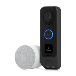 Ubiquiti | UVC-G4-DoorBell Pro PoE Kit | UniFi Protect, 2MP Camera, Secondary 2MP Package Camera, IR Up To 6m, Includes PoE Chime, Doorbell Is PoE | Black UB.UVC.G4.DB.PRO.PK