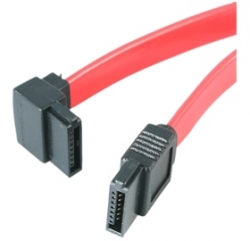 Startech 18in Sata To Left Angle Sata Serial Ata Cable - F/ F Sata18la1