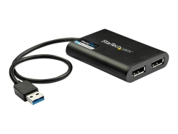 Startech USB To Dual DP Adapter - 4K 60HZ USB32DP24K60