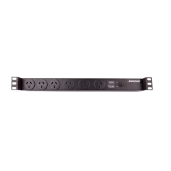 Jackson | RAC0600 | 1RU 6 Outlet Pdu 19" Rack Mounted Power Rail With Surge Protection 002.005.0010
