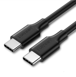 Type-C (USB-C) To Type-C (USB-C), Male To Male Charge & Sync Cable 3A 1m - Black 50997