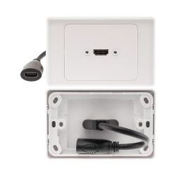 Hdmi® Horizontal Wall Plate With Dongle 016.004.0005