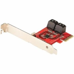 StarTech.com Sata Controller - Serial Ata/600 - PCI Express 3.0 X4 - Plug-in Card - 4 Total Sata Port(s) - 4 Sata Port(s) Internal - Pc, Mac, Linux - Windows 7, Windows 8, Windows 8.1, Windows 10, Windows 11, Windows Server 2012 R2, Windows Server 2016,