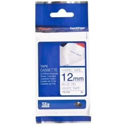 12MM Blue On White Fabric Tz Tape 8VA913F3121