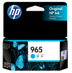 HP 965 Cyan Original Ink Cartridge 3Ja77Aa