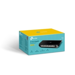 TP-Link Tl-Sg1008D 8-Port Gigabit Unmanaged Switch Desktop Wall-Mounting Plastic Case Fanless Supports Mac Address 802.1p/DSCP QoS TL-SG1008D