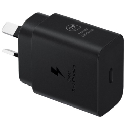 Samsung 25W GaN USB-C Fast Wall Charger - Black(EP-T2510NBEGAU), 1x USB-C, Supports Up To 25W, Compact & Travel-Ready, 1 Year Warranty EP-T2510NBEGAU
