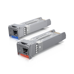Ubiquiti UFiber Sfp+ Single-Mode Module, 10G BiDi, 2 Pack, Same 10 Gbps Speed, Less Cable Required (Single Strand, Lc Connector) UACC-OM-SM-10G-S-2