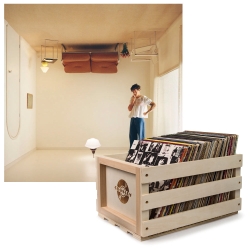 Crosley Record Storage Crate & Harry Styles Harry's House Vinyl Album Bundle SM-19439997481-B