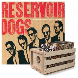Crosley Record Storage Crate & Soundtrack Reservoir Dogs - Vinyl Album Bundle UM-60254767041-B