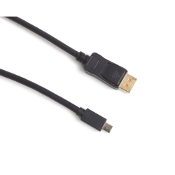 2m Mini DisplayPort Male To DisplayPort Male V1.4 Cable: Black 004.020.0032