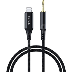 Choetech AUX007 Lightning To 3.5mm Male Audio Cable 1M - Black ELECHOAUX007
