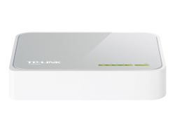 Tp-Link 5-Port Unmanaged Switch, 10/100Mbps(5), White, 3YR TL-SF1005D