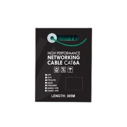 4C | CAT6A U/Utp 23AWGx4P, Pvc Jacket | Supplied On Plastic Reel | 305m Green SLD.C6AUUTP.GREEN
