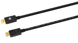 10m DisplayPort Copper 1.4v Cable M-m. 4K@60Hz, 26AWG | Black 022.002.0246