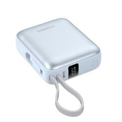 Choetech B832-Bl Mini 35W 10,000mAh Power Bank With LED Display + Usb-c Cable Light Blue ELECHOB832BL