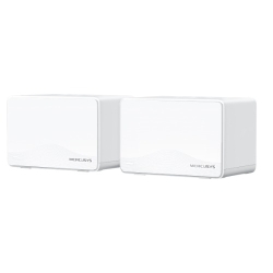 Mercusys Halo H25BE(2-pack) BE3600 Whole Home Mesh Wi-Fi 7 System, 460 M², 688 Mbps At 2.4 GHz, 2880 Mbps At 5 GHz, Mlo, 4096-Qam, Ofdma, EHT160 On 5 Halo H25BE(2-pack)