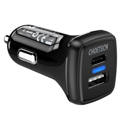 Choetech TC0005 36W Quick Charge 3.0 USB Type-C Car Charger ELECHOTC0005