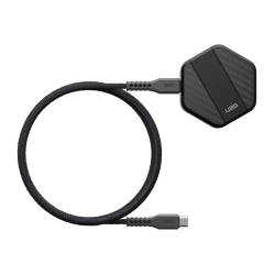 Uag Wireless Charging Pad With Stand - Black/Carbon Fiber(9B4410114042),Up To 15W Of Wireless Power,Detachable 4ft Braided Usb-c Cable,1 Year Warranty 9B4410114042