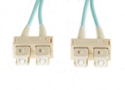 1.5m Sc-Sc OM4 Multimode Fibre Optic Cable: Aqua FL.OM4SCSC1.5M