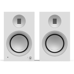Kanto Tuk (2nd Gen) Grand 320 W Premium Powered Speaker System With Bluetooth 5.4, Dual Rca And Usb-c Inputs, Matte White W/ Aluminum KO-TUKGG2PMWA-I