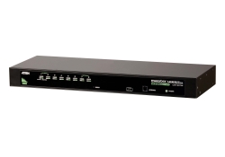 Aten Rackmount Kvm Switch 8 Port VGA Ps/2-USB, 1x Custom Kvm Cable Included, Selection Via Front & Usd Menu, Broadcast Mode CS1308-AT-U
