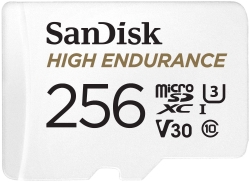 Sandisk High Endurance Microsdhc Card Sqqnr 256G Uhs-I C10 U3 V30 100Mb/S R 40Mb/S W Sd Adaptor Sdsqqnr-256G-Gn6Ia FFCSAN256GSQQNR1