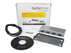 Startech.Com 4 Port USB To Serial RS232 Adapter Hub - DB89, Ltw ICUSB2324