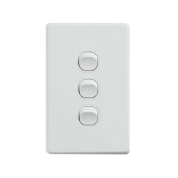 4C | Classic 3 Gang Switch 250V 16AX | Vertical 040.000.0297