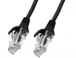 4Cabling 3M Cat 6A Rj45 S/ Ftp Thin Lszh 30 Awg Network Cable: Black 004.300.2006