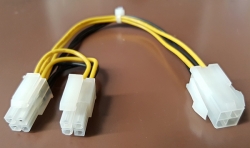Cpu 12v 4-pin To 8-pin (4-pin X2) Adapter Acbcpu12v4pin