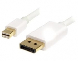 Startech 2m (6 Ft) White Mini Displayport To Displayport Cable - Mini Dp To Dp - 1x Mini Display