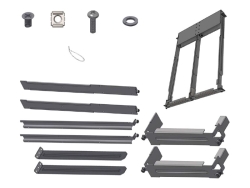 Nvidia 19" Racks Fixed Mounting-Kit, For SN2100, SN2010 System, Rack Size 600-800Mm MTEF-KIT-D