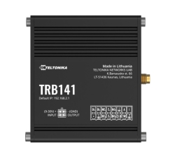 Teltonika TRB141 Industrial Rugged Gpio Lte Gateway, 4G/Lte (Cat 1), I/O Connector Block, Micro-USB, Compatible With Industrial DNP3, Psu Included TRB141106000