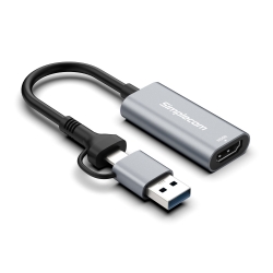 Simplecom DA306C USB 3.0 And Usb-c To Hdmi Video Card Adapter Full Hd 1080p DA306C