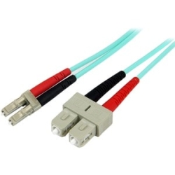 1M 10 Gb Aqua Fiber Patch Cable Lc/Sc A50FBLCSC1